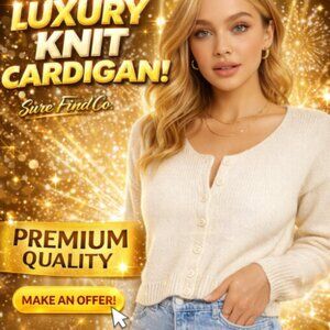 VTG Sweater Teas White Cotton 3/4 Sleeve Blouse Women's Small Lightweight Top